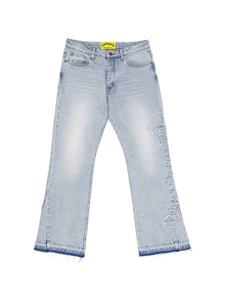  Godspeed Og Logo Flared Denim Jeans - Blue 
