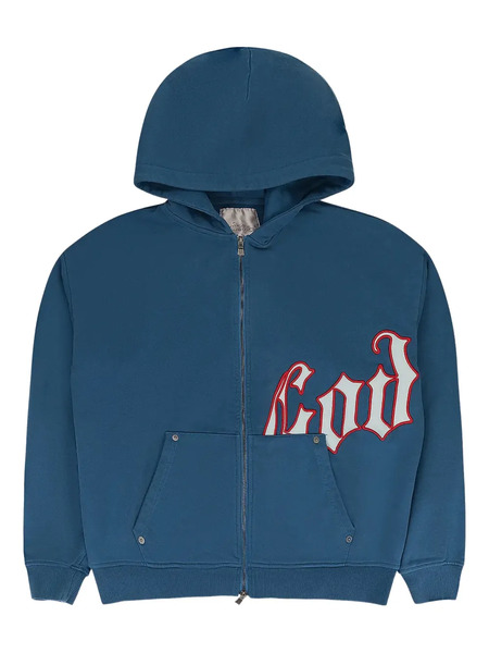  Godspeed Og Logo V2 Hooded Sweater - Blue 