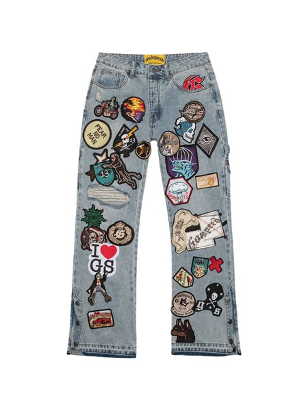  Godspeed Patchwork Jeans - Blue 