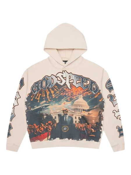 Godspeed R.o.r Graphic-print Hoodie - Neutrals 