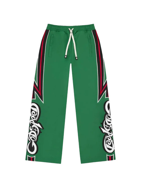  Godspeed Side Stripe Track Pants - Green 