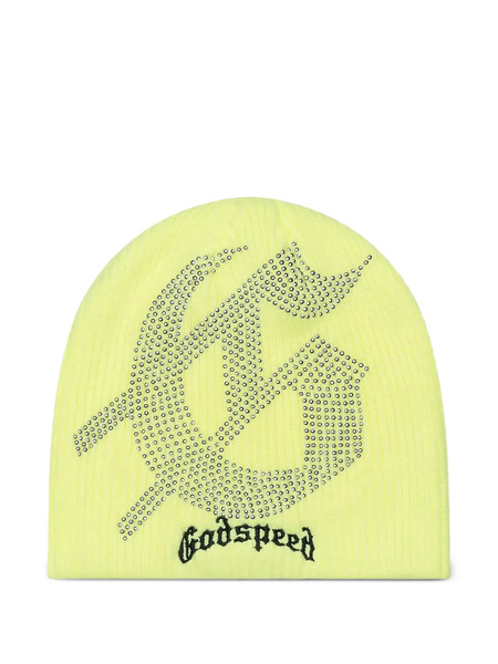  Godspeed Studded Beanie Hat - Yellow 