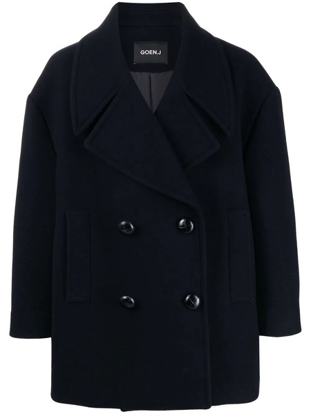  Goen.j Double-breasted Peacoat - Blue 
