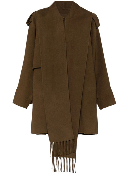  Goen.j Double-faced Muffler-collared Jacket - Brown 
