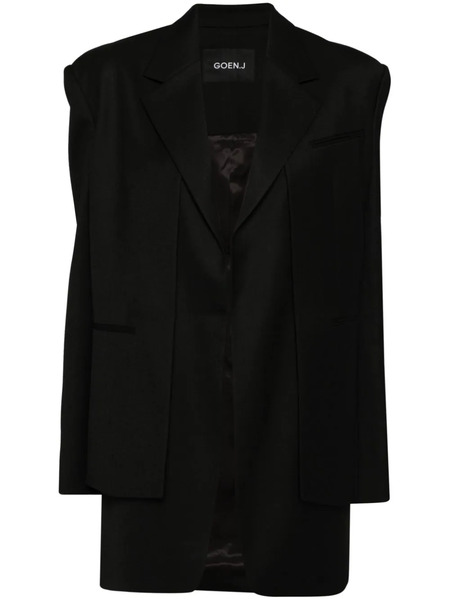  Goen.j Layered Blazer - Black 