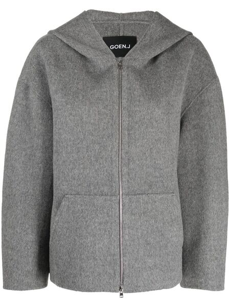  Goen.j Zip-up Hooded Jacket - Grey 