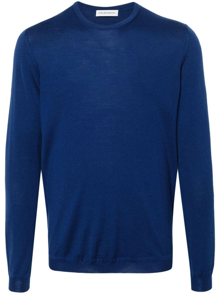  Goes Botanical Merino-wool Sweater - Blue 
