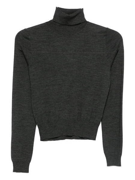  Goes Botanical Roll-neck Sweater - Grey 