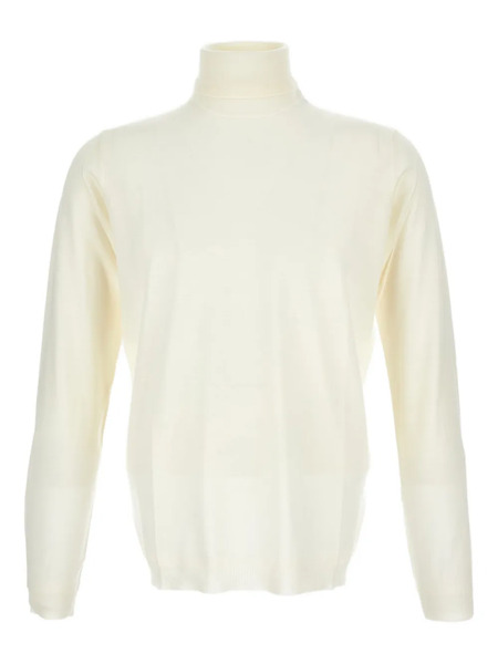  Goes Botanical Turtleneck Ribbed Sweater - Neutrals 