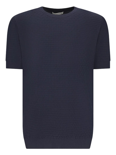  Goes Botanical Woven-knit T-shirt - Blue 