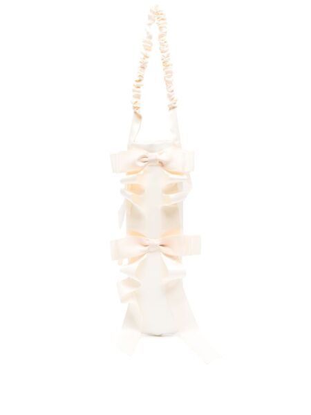  Gohar World Bow-detail Baguette Bag - Neutrals 