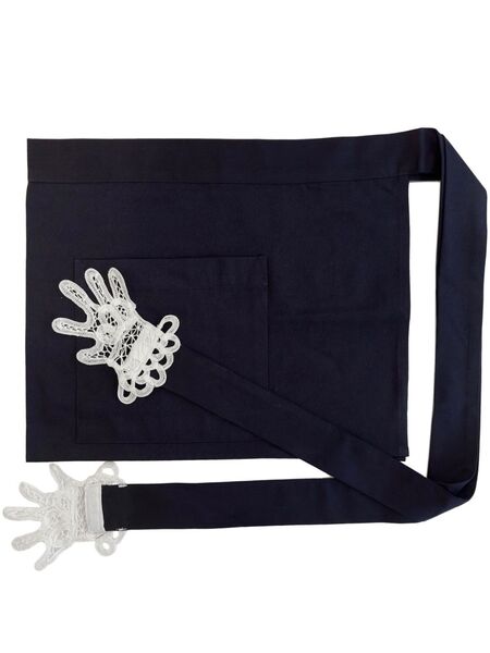  Gohar World Mini Lace Hands Apron - Blue 