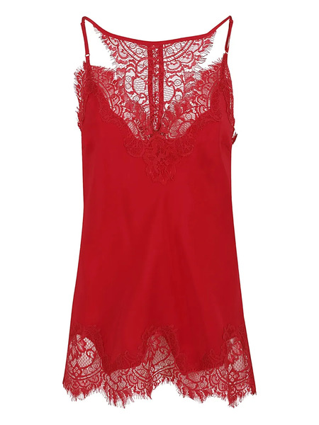  Gold Hawk Silk Top - Red 