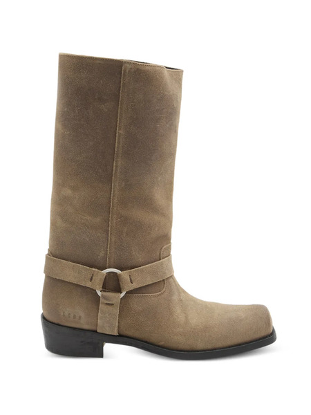  Golden Goose Biker Buckle Strap Boots - Neutrals 
