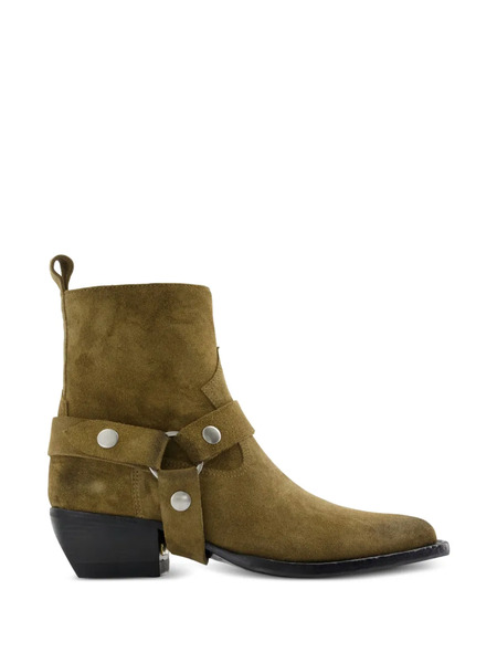  Golden Goose Debbie Leather Boots - Green 