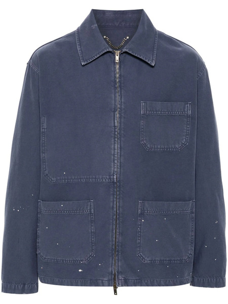  Golden Goose Distressed Denim Jacket - Blue 
