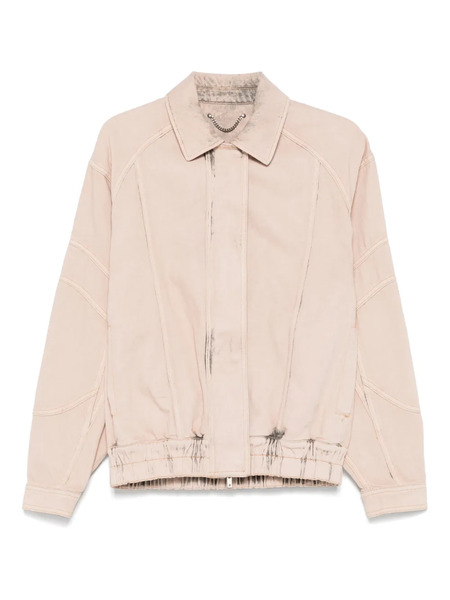  Golden Goose Dyed Denim Bomber Jacket - Neutrals 
