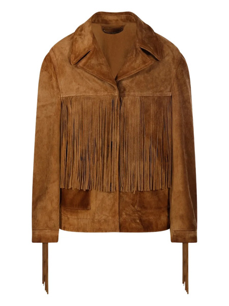  Golden Goose Fringe Suede Jacket - Brown 