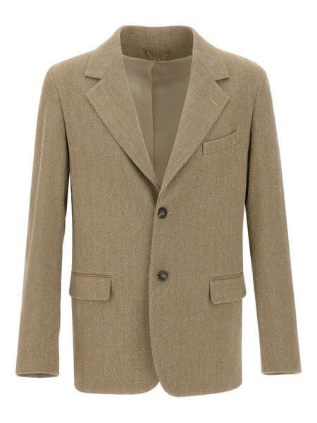  Golden Goose Herringbone Notched-lapel Blazer - Brown 