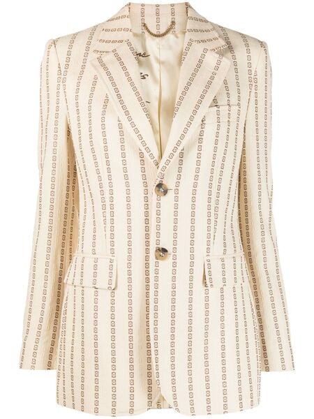  Golden Goose Journey Jacquard Single-breasted Blazer - Neutrals 
