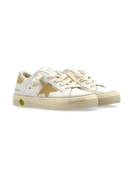  Golden Goose Kids May Sneakers - White 