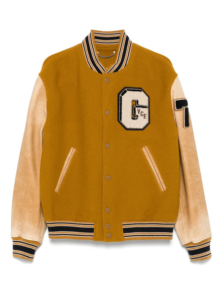  Golden Goose Leather-sleeved Jacket - Yellow 
