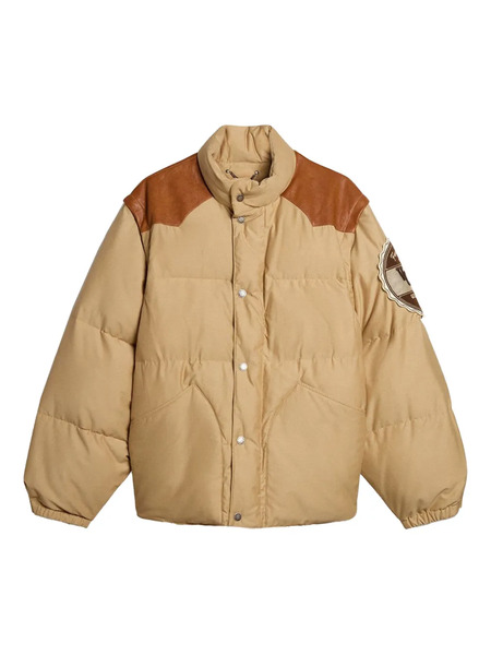  Golden Goose Logo-patch Padded Jacket - Neutrals 