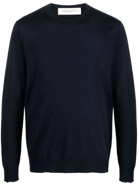  Golden Goose Logo-patch Sweatshirt - Blue 