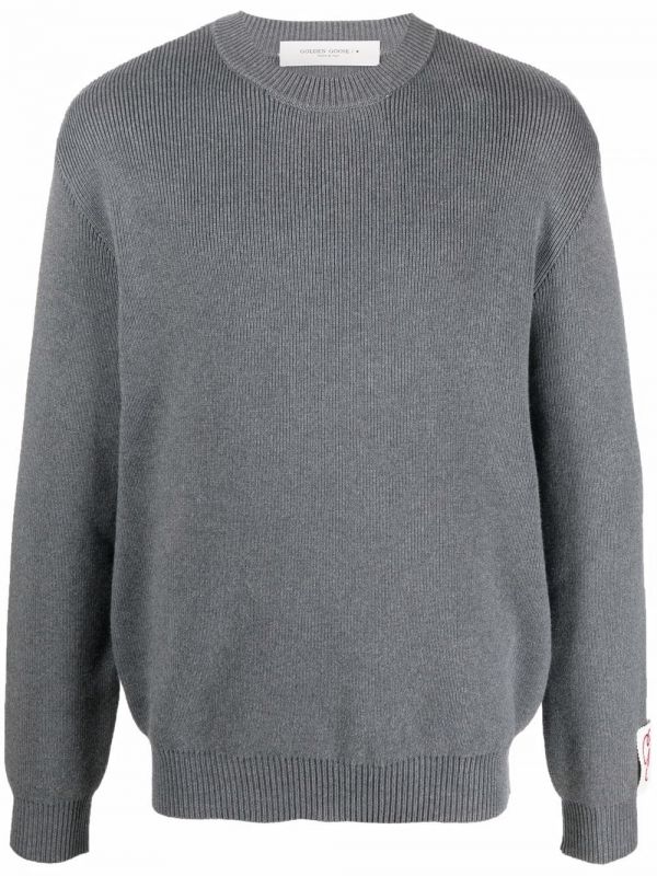  Golden Goose Logo-patch Sweatshirt - Grey 