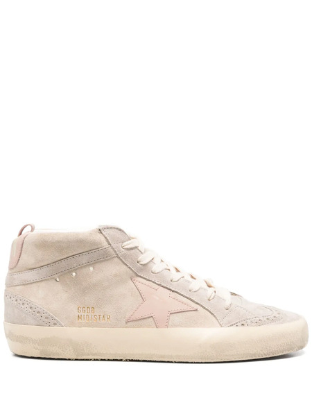 Golden Goose Mid Star Suede Sneakers - Neutrals 
