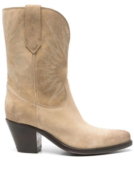  Golden Goose 70mm Wish Star Ankle Boots - Neutrals 