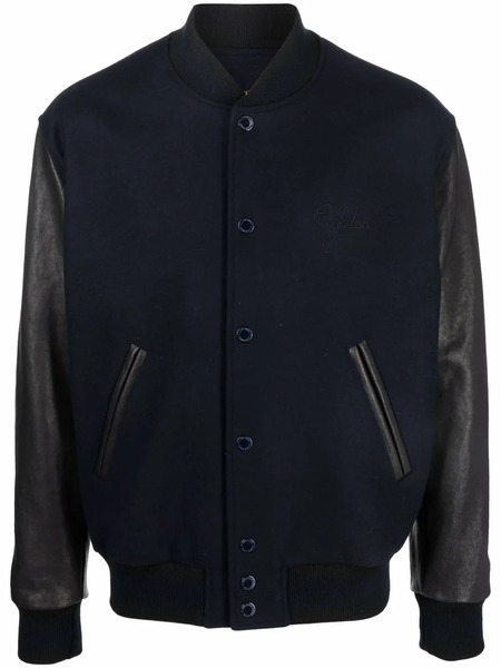  Golden Goose Panelled Varsity Bomber Jacket - Blue 