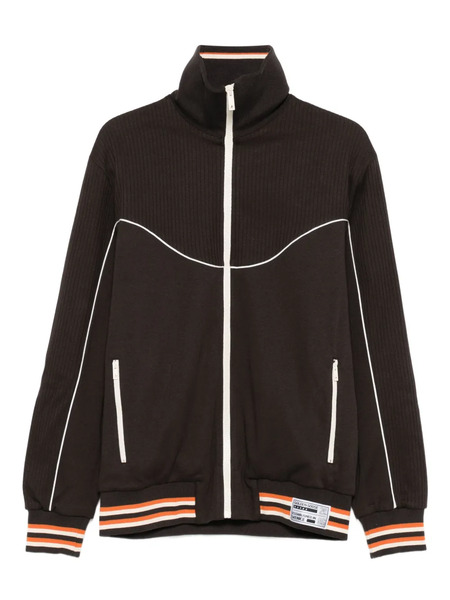  Golden Goose Ribbed-panel Zip-up Jacket - Brown 