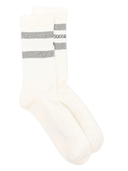  Golden Goose Ribbed Socks - Neutrals 