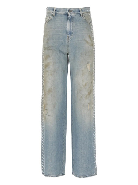  Golden Goose Side-stud Embellished Jeans - Blue 