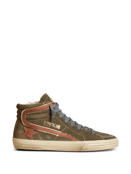  Golden Goose Star-embellishment Leather Sneakers - Grey 