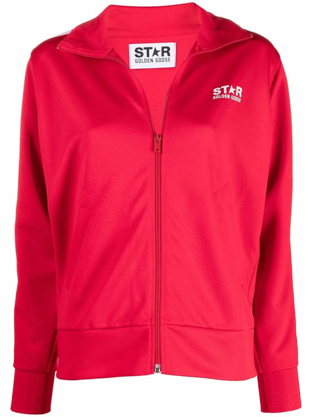  Golden Goose Star-print Two-tone Bomber Jacket - Red 