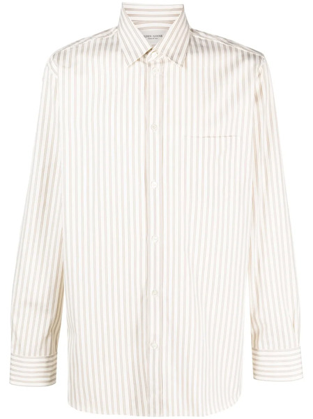  Golden Goose Striped Cotton Button-up Shirt - Neutrals 