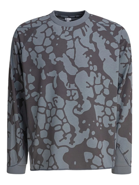  Goldwin Abstract-print Raglan-sleeve T-shirt - Grey 