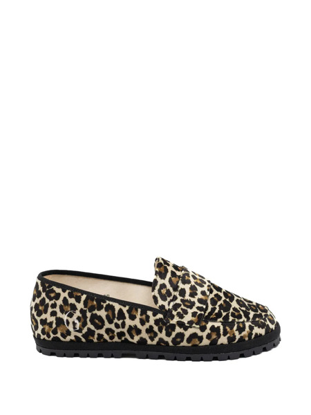  Gondolina Leopard-print Loafers - Brown 