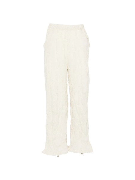  Gongdid Design Elastic-waistband Trousers - Neutrals 