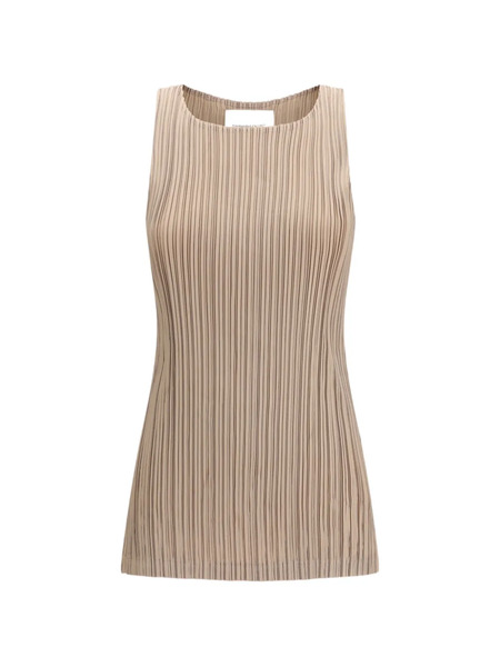  Gongdid Design Pleated Sleeveless Top - Neutrals 