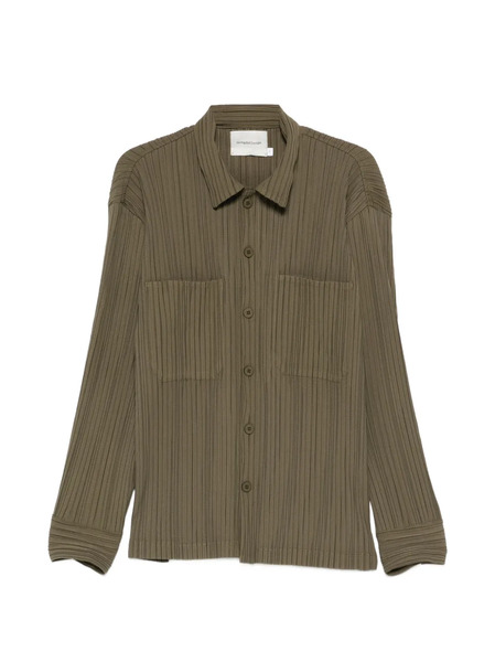  Gongdid Design Pocketed Buttoned Shirt - Green 