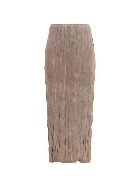  Gongdid Design Wavy Midi Skirt - Neutrals 