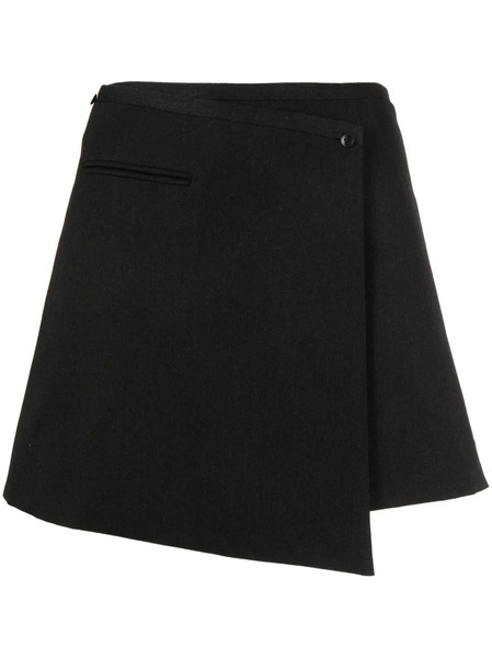  Goodious Asymmetric Mini Skirt - Black 