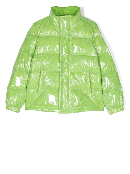  Goose Tech High-shine Padded Jacket - Green 