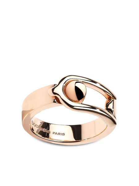  Goossens Boucle Engraved Ring - Pink 