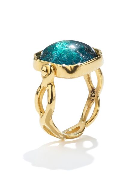  Goossens Cabochons Squared Ring - Gold 
