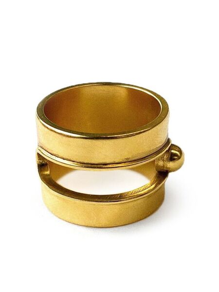  Goossens Large Boucle Ring - Gold 
