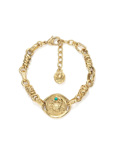  Goossens Talisman Astro Cancer Coin Bracelet - Gold 